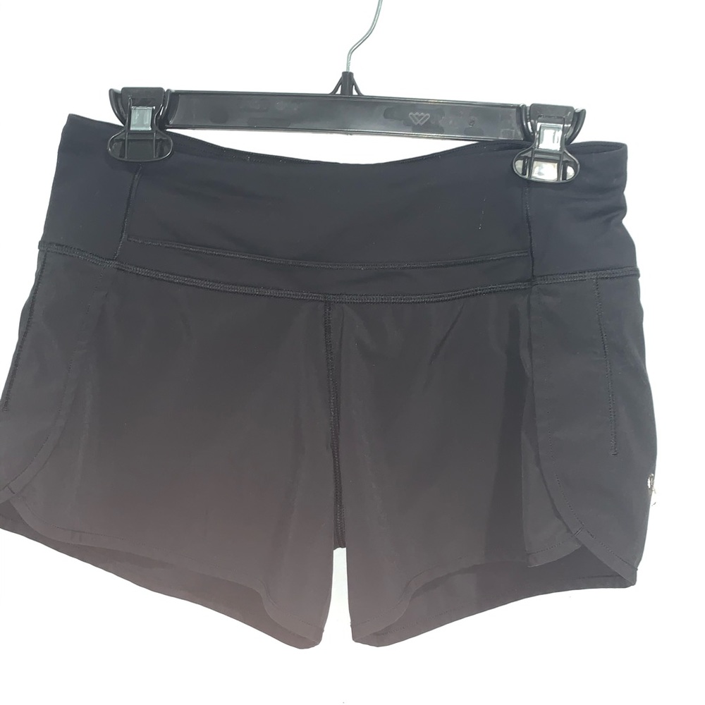 lulu black speed up shorts 4”